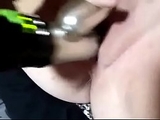 Horny milf toying her pussy